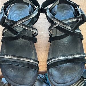 Merrell Terran 3 Cush Lattice Sandals, Black, Women's Size 8